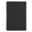 MEAD PRODUCTS Wirebound Business Notebook, 1-Subject, Wide/Legal Rule, Black Linen Cover, (80) 8 x 5 Sheets