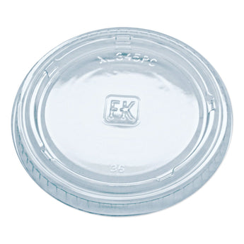 FABRI-KAL Portion Cup Lids, Fits 3.25 oz to 5.5 oz Cups, Clear, 2,500/Carton