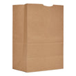 GEN Grocery Paper Bags, 57 lb Capacity, 1/6 BBL, 12" x 7" x 17", Kraft, 500 Bags
