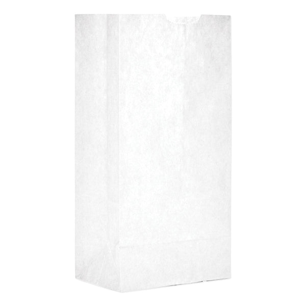 GEN Grocery Paper Bags, 30 lb Capacity, #4, 5" x 3.33" x 9.75", White, 500 Bags