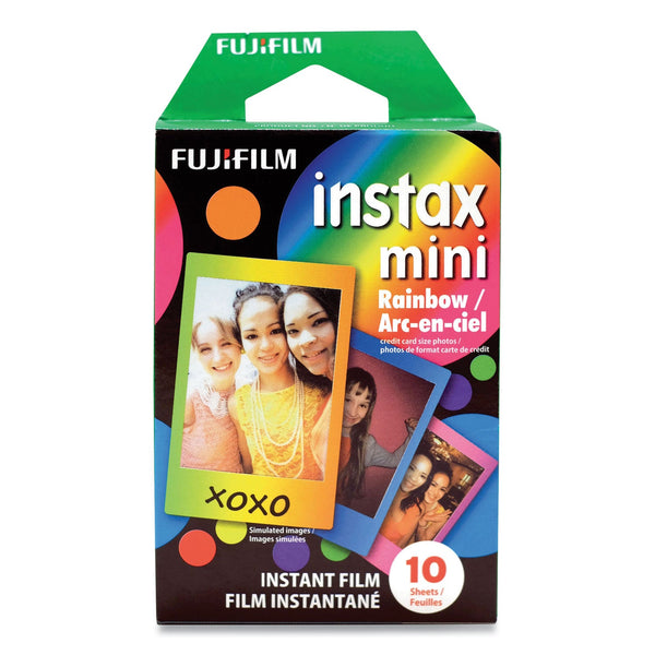FUJI PHOTO FILM USA, INC. Instax Mini Rainbow Instant Film, 800 ASA, Color, 10 Sheets