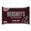 THE HERSHEY COMPANY Snack Size Bars, Milk Chocolate, 19.8 oz Bag, Ships in 1-3 Business Days