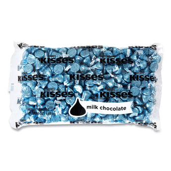 THE HERSHEY COMPANY KISSES, Milk Chocolate, Blue Wrappers, 66.7 oz Bag, Ships in 1-3 Business Days