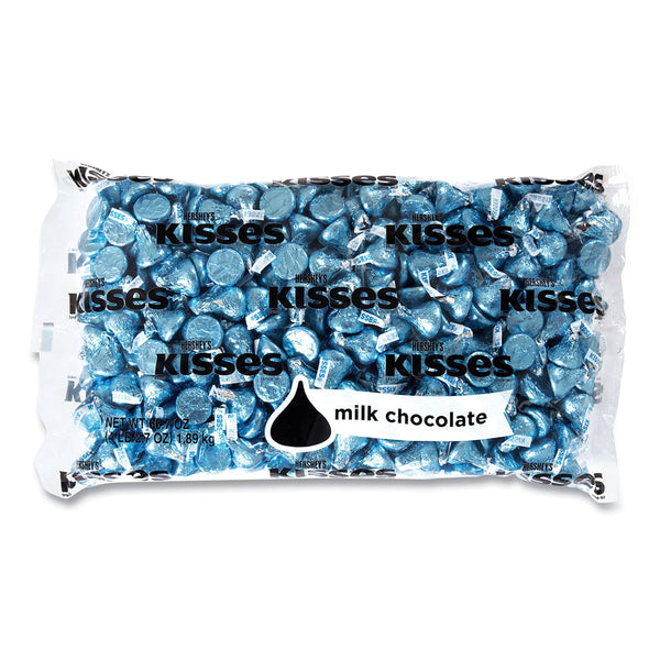 THE HERSHEY COMPANY KISSES, Milk Chocolate, Blue Wrappers, 66.7 oz Bag, Ships in 1-3 Business Days