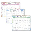 Watercolors Recycled Monthly Wall Calendar, Watercolors Artwork, 15 x 12, White/Multicolor Sheets, 12-Month (Jan-Dec): 2024