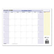 QuickNotes Mini Erasable Wall Planner, 16 x 12, White/Blue/Yellow Sheets, 12-Month (Jan to Dec): 2024