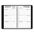 DayMinder Weekly Pocket Appointment Book with Telephone/Address Section, 6 x 3.5, Black Cover, 12-Month (Jan to Dec): 2024