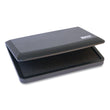 COSCO 2000 PLUS One-Color Felt Stamp Pad, #1, 4.25" x 2.75", Black