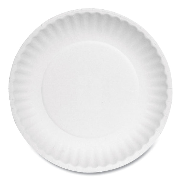 AJM PACKAGING CORP. Paper Plates, 6" dia, White, 1,000/Carton