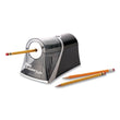 ACME UNITED CORPORATION iPoint Evolution Axis Pencil Sharpener, AC-Powered, 4.25 x 7 x 4.75, Black/Silver