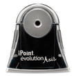 ACME UNITED CORPORATION iPoint Evolution Axis Pencil Sharpener, AC-Powered, 4.25 x 7 x 4.75, Black/Silver