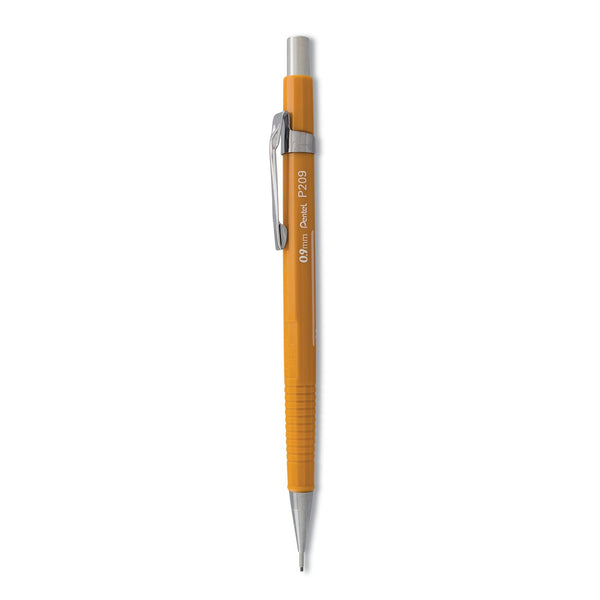 PENTEL OF AMERICA Sharp Mechanical Pencil, 0.9 mm, HB (#2), Black Lead, Yellow Barrel