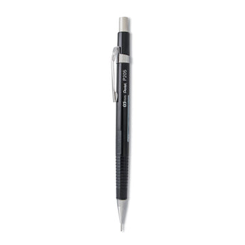 PENTEL OF AMERICA Sharp Mechanical Pencil, 0.5 mm, HB (#2), Black Lead, Black Barrel