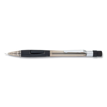 PENTEL OF AMERICA Quicker Clicker Mechanical Pencil, 0.5 mm, HB (#2), Black Lead, Smoke/Black Barrel