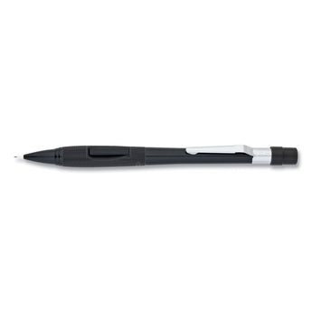 PENTEL OF AMERICA Quicker Clicker Mechanical Pencil, 0.5 mm, HB (#2), Black Lead, Black Barrel