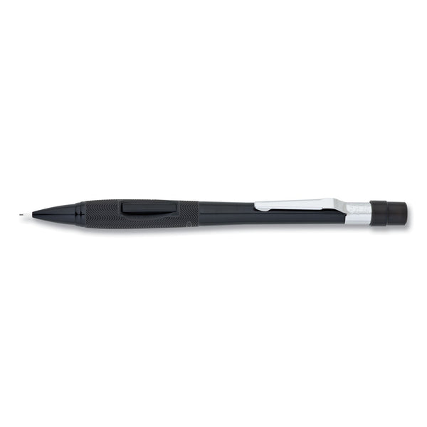 PENTEL OF AMERICA Quicker Clicker Mechanical Pencil, 0.5 mm, HB (#2), Black Lead, Black Barrel