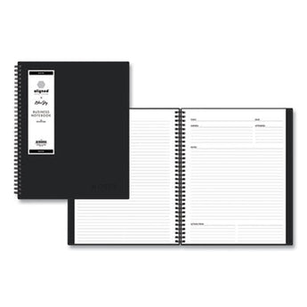 BLUE SKY Day Designer Daily/Monthly Frosted Planner, Rugby Stripe Artwork, 10 x 8, Black/White Cover, 12-Month (July-June): 2023-2024