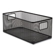 TRU RED™ Wire Mesh Storage Box, 8.58" x 15.75" x 6.69", Black