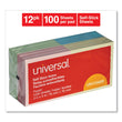 UNIVERSAL OFFICE PRODUCTS Self-Stick Note Pads, 3" x 3", Assorted Pastel Colors, 100 Sheets/Pad, 12 Pads/Pack