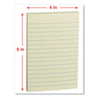 UNIVERSAL OFFICE PRODUCTS Self-Stick Note Pads, Note Ruled, 4" x 6", Assorted Pastel Colors, 100 Sheets/Pad, 5 Pads/Pack