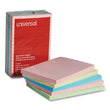 UNIVERSAL OFFICE PRODUCTS Self-Stick Note Pads, Note Ruled, 4" x 6", Assorted Pastel Colors, 100 Sheets/Pad, 5 Pads/Pack