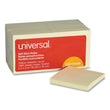 UNIVERSAL OFFICE PRODUCTS Self-Stick Note Pad Value Pack, 3" x 3", Yellow, 100 Sheets/Pad, 18 Pads/Pack