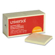 UNIVERSAL OFFICE PRODUCTS Self-Stick Note Pads, 3" x 3", Yellow, 100 Sheets/Pad, 12 Pads/Pack