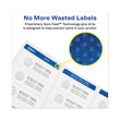 Permanent Laser Print-to-the-Edge ID Labels w/SureFeed, 1.66" dia, White, 600/PK Flipcost Flipcost