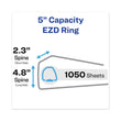 AVERY PRODUCTS CORPORATION Heavy-Duty View Binder with DuraHinge and Locking One Touch EZD Rings, 3 Rings, 5" Capacity, 11 x 8.5, Chartreuse