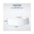 Multipurpose Thermal Labels, 1.13 x 3.5, White, 130/Roll, 2 Rolls/Pack Flipcost Flipcost