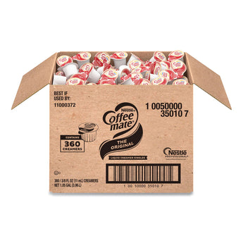 NESTLE Liquid Coffee Creamer, Original, 0.38 oz Mini Cups, 360/Carton