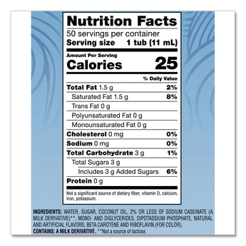 NESTLE Liquid Coffee Creamer, French Vanilla, 0.38 oz Mini Cups, 50/Box