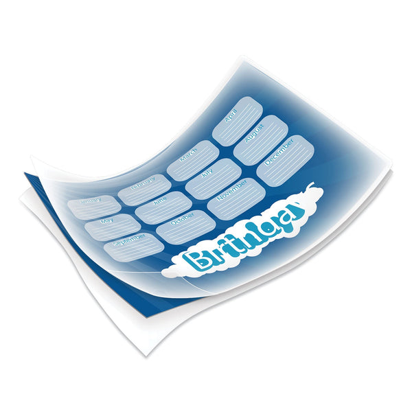 FELLOWES MFG. CO. Laminating Pouches, 3 mil, 9" x 11.5", Gloss Clear, 200/Pack