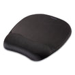 FELLOWES MFG. CO. Memory Foam Mouse Pad with Wrist Rest, 7.93 x 9.25, Black