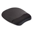 FELLOWES MFG. CO. Memory Foam Mouse Pad with Wrist Rest, 7.93 x 9.25, Black