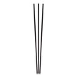 Berkley Square Unwrapped Round Stirrers, 7.75", Polypropylene, Black, 500/Pack
