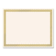 Great Papers!® Foil Border Certificates, 8.5 x 11, Ivory/Gold with Gold Braided Border, 15/Pack