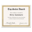 Great Papers!® Foil Border Certificates, 8.5 x 11, Ivory/Gold with Gold Braided Border, 15/Pack