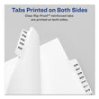AVERY PRODUCTS CORPORATION Preprinted Legal Exhibit Side Tab Index Dividers, Avery Style, 25-Tab, 1 to 25, 11 x 8.5, White, 1 Set