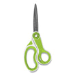 ACME UNITED CORPORATION CarboTitanium Bonded Scissors, 8" Long, 3.25" Cut Length, White/Green Bent Handle
