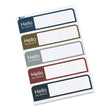 Flexible Self-Adhesive Mini Name Badge Labels, 1 x 3.75, Hello, Assorted, 100/Pack Flipcost Flipcost