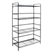 ADVANTUS CORPORATION FlipShelf Four-Shelf Unit, 26.5w x 12d x 43h, Black