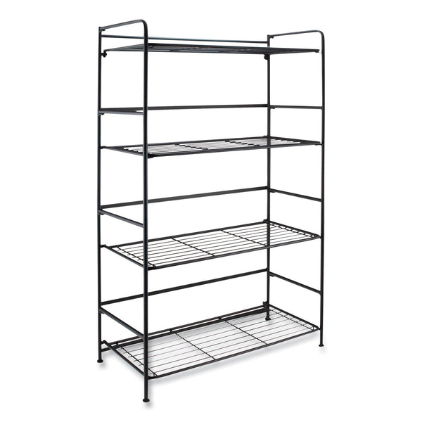 ADVANTUS CORPORATION FlipShelf Four-Shelf Unit, 26.5w x 12d x 43h, Black