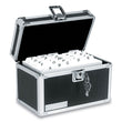 IDEASTREAM CONSUMER PRODUCTS Locking Index Card File, Holds 550 5 x 8 Cards, 8.75 x 5.5 x 5.75, Black