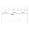 UNIVERSAL OFFICE PRODUCTS Desk Pad Calendar, 22 x 17, White/Black Sheets, Black Binding, Clear Corners, 12-Month (Jan to Dec): 2024