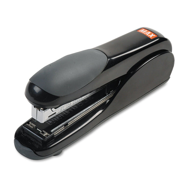 MAX USA CORP. Flat-Clinch Full Strip Standard Stapler, 30-Sheet Capacity, Black