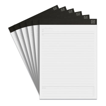 TRU RED™ Notepads, Meeting-Minutes/Notes Format, 50 White 8.5 x 11.75 Sheets, 6/Pack
