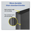 Durable Non-View Binder with DuraHinge and Slant Rings, 3 Rings, 1.5" Capacity, 11 x 8.5, Black Flipcost Flipcost