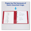 Durable Non-View Binder with DuraHinge and Slant Rings, 3 Rings, 3" Capacity, 11 x 8.5, Red Flipcost Flipcost