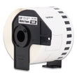 BROTHER INTL. CORP. Continuous Paper Label Tape, 2.4" x 100 ft, White, 3 Rolls/Pack